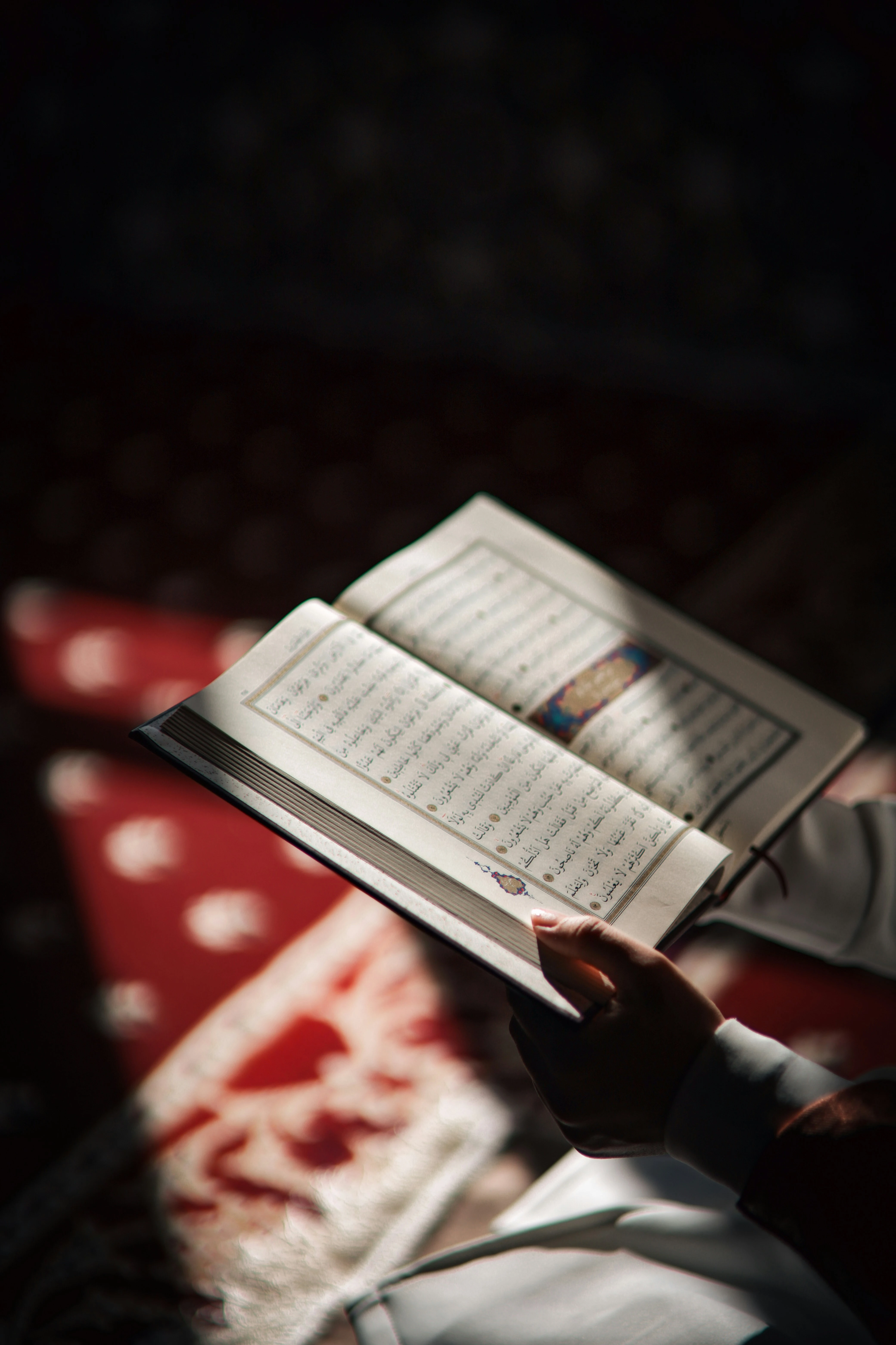 Student learning the Quran online